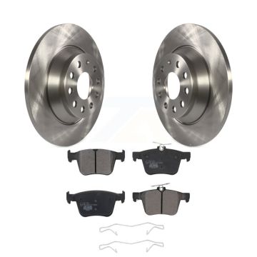Rear Disc Brake Rotors And Ceramic Pad Kit For Volkswagen Tiguan Jetta Audi Q3 TT Quattro K8T-102993