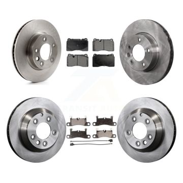 Front Rear Disc Brake Rotors And Ceramic Pads Kit (6Pc) For Volkswagen Touareg K8T-102999