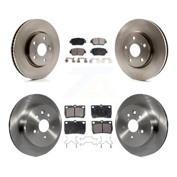 Front Rear Disc Brake Rotors And Ceramic Pads Kit (6Pc) For Lexus IS250 GS300 K8T-103003