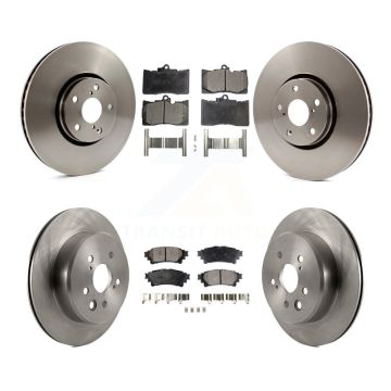 Front Rear Disc Brake Rotors And Ceramic Pads Kit (6Pc) For Lexus IS350 IS300 IS200t K8T-103007