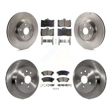 Front Rear Disc Brake Rotor & Ceramic Pad Kit (6Pc) For 2014-2015 Lexus IS350 C F Sport K8T-103011