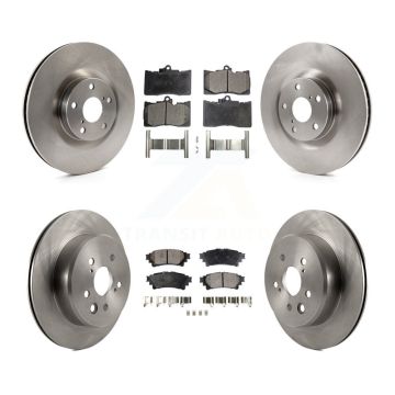 Front Rear Disc Brake Rotor Ceramic Pad Kit (6Pc) For Lexus IS300 IS350 GS350 RC350 RC300 K8T-103012
