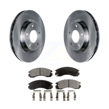 Front Brake Rotor & Ceramic Pad Kit For Mitsubishi Lancer With 294mm Diameter K8T-103014