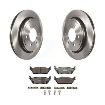 Rear Brake Rotor And Ceramic Pad Kit For 2015-2017 Ford F-150 With Electric Parking K8T-103021
