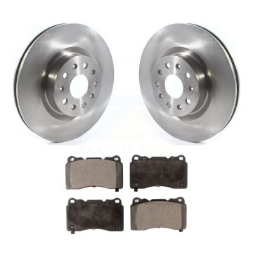 Front Disc Brake Rotors And Ceramic Pads Kit For Cadillac CTS CT6 K8T-103028