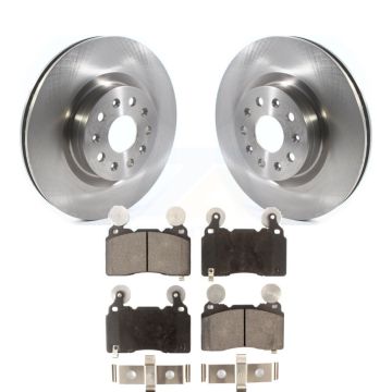 Front Disc Brake Rotors And Ceramic Pads Kit For Cadillac Chevrolet Camaro CTS CT6 K8T-103030