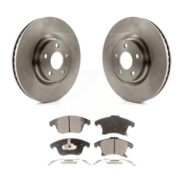 Front Brake Rotors Ceramic Pad Kit For 2019-2020 Ford Police Responder Hybrid SSV Plug-In K8T-103039