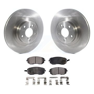 Front Disc Brake Rotors & Ceramic Pad Kit For Subaru Outback Forester Impreza Legacy Baja K8T-103047