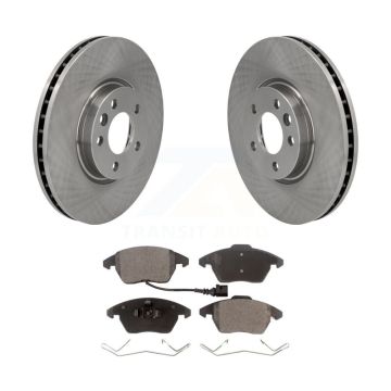 Front Disc Brake Rotors Ceramic Pad Kit For Volkswagen CC With 340mm Diameter Rotor K8T-103053