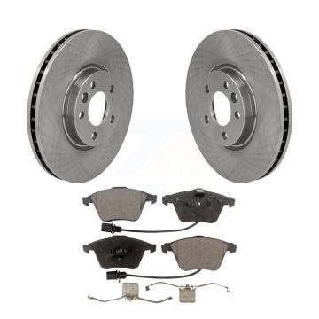 Front Disc Brake Rotors Ceramic Pad Kit For Volkswagen CC With 340mm Diameter Rotor K8T-103054