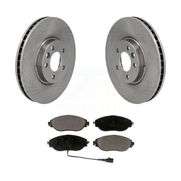Front Disc Brake Rotors And Ceramic Pads Kit For Volkswagen CC AWD K8T-103055