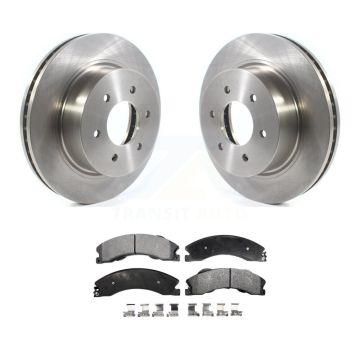 Front Disc Brake Rotors And Ceramic Pads Kit For 2016-2024 Nissan TITAN XD K8T-103061
