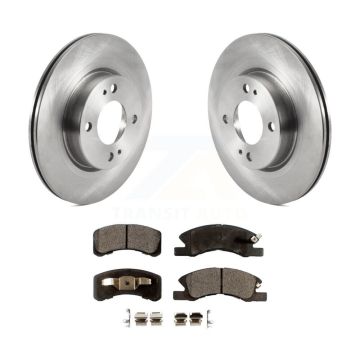 Front Disc Brake Rotors And Ceramic Pads Kit For 2017-2024 Mitsubishi Mirage G4 K8T-103065