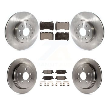 Front Rear Disc Brake Rotors And Ceramic Pads Kit For Cadillac CTS K8T-103078