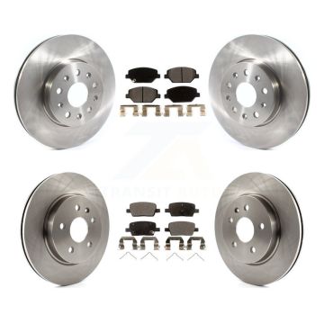 Front Rear Disc Brake Rotors Ceramic Pad Kit For Chevrolet Camaro Without Brembo Calipers K8T-103084