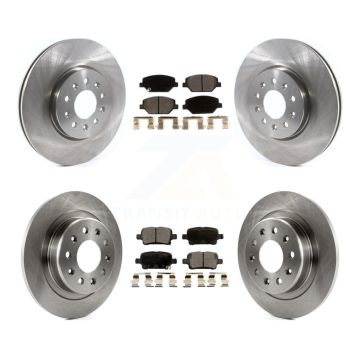 Front Rear Brake Rotor & Ceramic Pad Kit For Chevrolet Equinox GMC Terrain Buick LaCrosse K8T-103085