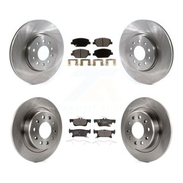 Front Rear Brake Rotors Ceramic Pad Kit For Buick Envision With 288mm Diameter Rotor K8T-103086