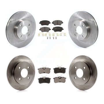 Front Rear Disc Brake Rotors And Ceramic Pads Kit For 2014-2019 Ford Fiesta ST K8T-103091