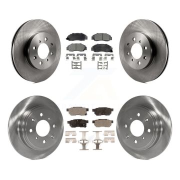Front Rear Disc Brake Rotors And Ceramic Pads Kit For 1992-1993 Acura Integra GS-R K8T-103095