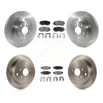 Front Rear Disc Brake Rotors & Ceramic Pad Kit For Subaru Impreza Forester Outback Legacy K8T-103103