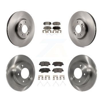 Front Rear Disc Brake Rotor & Ceramic Pad Kit For 2016-2017 Hyundai Veloster Turbocharged K8T-103109