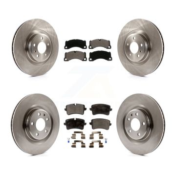 Front Rear Disc Brake Rotors And Ceramic Pads Kit For 2017 Porsche Macan Base K8T-103112