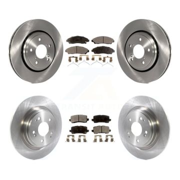 Front Rear Disc Brake Rotors And Ceramic Pads Kit For Acura MDX K8T-103122
