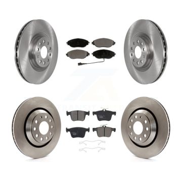 Front Rear Brake Rotor Ceramic Pad Kit For Audi Q3 Volkswagen Golf R Arteon S3 A3 Quattro K8T-103124