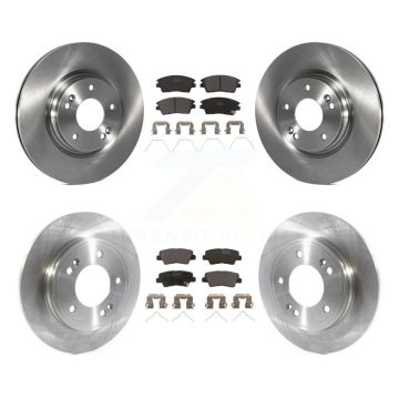 Front Rear Disc Brake Rotors And Ceramic Pads Kit For 2017-2020 Hyundai Elantra 1.6L K8T-103129