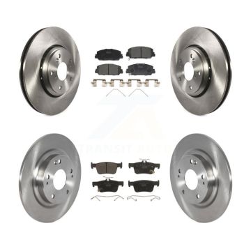 Front Rear Disc Brake Rotors And Ceramic Pads Kit For Honda Civic K8T-103135