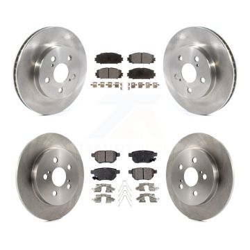 Front Rear Disc Brake Rotors And Ceramic Pads Kit For Toyota Corolla Prius Prime K8T-103137