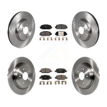Front Rear Disc Brake Rotors And Ceramic Pads Kit For Honda CR-V K8T-103141