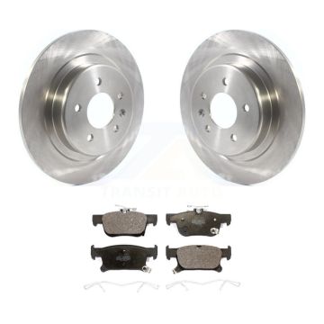 Rear Brake Rotors Ceramic Pad Kit For 16-18 Buick Envision With 315mm Diameter Rotor K8T-103151