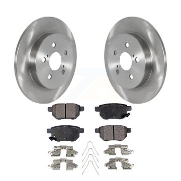 Rear Brake Rotor & Ceramic Pad Kit For 2019 Toyota Corolla 2.0L With Manual Parking K8T-103171