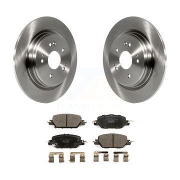 Rear Disc Brake Rotors And Ceramic Pads Kit For 2017-2024 Honda CR-V K8T-103173