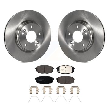 Front Disc Brake Rotors And Ceramic Pads Kit For 2020 Kia Forte 1.6L K8T-103213