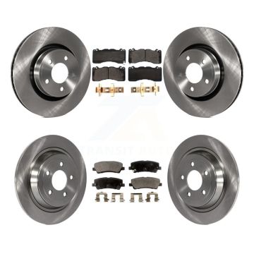 Front Rear Brake Rotor & Ceramic Pad Kit For Ford Mustang V6 with 3.7L With Brembo Brakes K8T-103225
