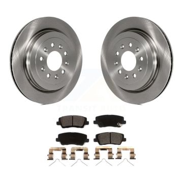 Rear Disc Brake Rotors And Ceramic Pads Kit For Cadillac ATS K8T-103244