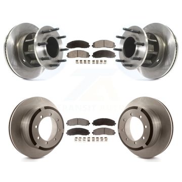 Front Rear Disc Brake Rotors And Ceramic Pads Kit For Ford F-350 Super Duty F-250 K8T-103375