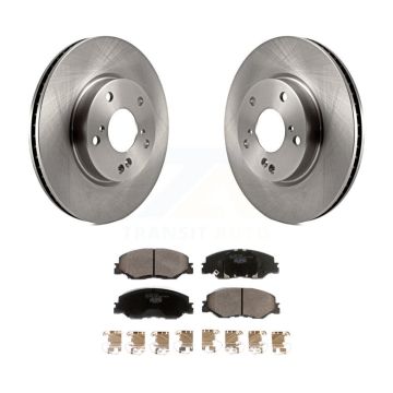 Front Disc Brake Rotors And Ceramic Pads Kit For Honda Civic Insight K8T-103379