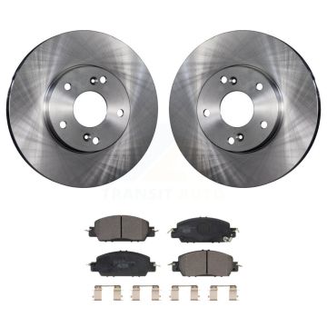 Front Disc Brake Rotors And Ceramic Pads Kit For 2016 Honda Accord LX-S with 2.4L K8T-103421