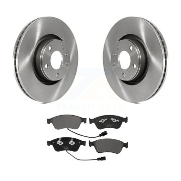 Front Brake Rotors Ceramic Pad Kit For 05 Audi A8 Quattro With 321mm Diameter Rotor K8T-103423