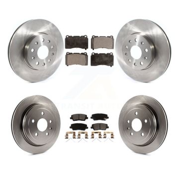 Front Rear Disc Brake Rotors And Ceramic Pads Kit For Cadillac CTS K8T-103441