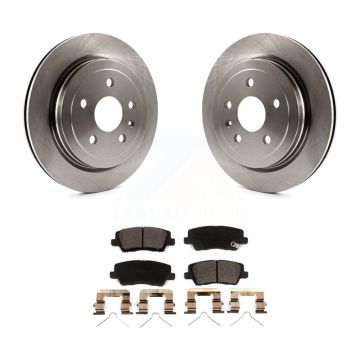 Rear Disc Brake Rotors And Ceramic Pads Kit For Cadillac CTS K8T-103444