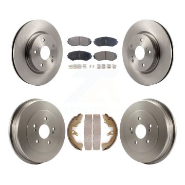 Front Rear Disc Brake Rotors Ceramic Pads And Drum Kit For 2006-2008 Suzuki Grand Vitara K8T-103532