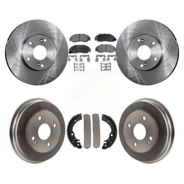 Front Rear Disc Brake Rotors Ceramic Pads And Drum Kit For 1998-2002 Honda Accord 3.0L K8T-103600