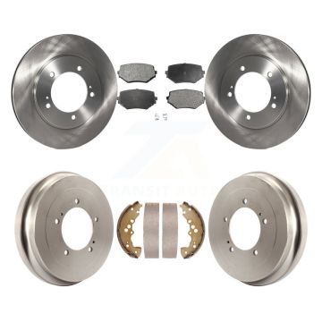 Front Rear Disc Brake Rotors Ceramic Pads And Drum Kit For Suzuki XL-7 Grand Vitara K8T-103617