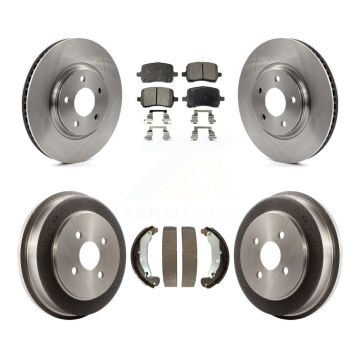 Front Rear Brake Rotors Ceramic Pad Drum Kit For 06 Pontiac Pursuit With Disc Brakes K8T-103679