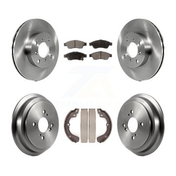Front Rear Disc Brake Rotors Ceramic Pads And Drum Kit For 2006-2007 Suzuki Aerio K8T-103680