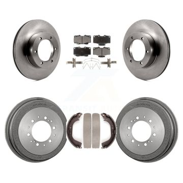 Front Rear Disc Brake Rotors Ceramic Pads And Drum Kit For Toyota Pickup 4Runner K8T-103709
